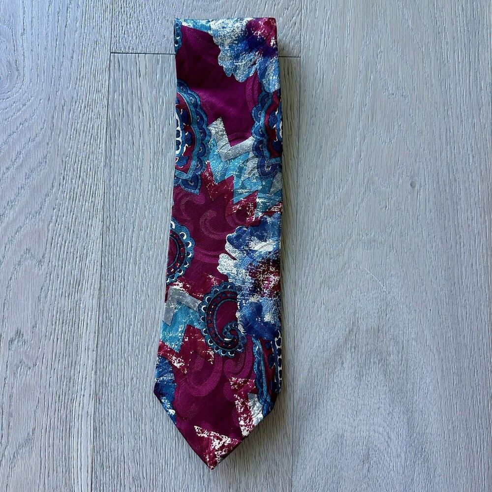 Mario Valentino Silk Necktie Vintage